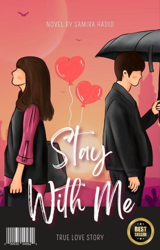 Cover art for 'Stay With Me' by Samia Lahd, featuring a close-up of the artist against a vibrant background
